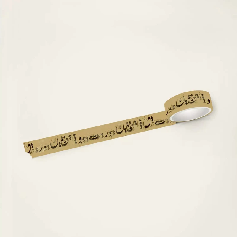 چسب نواری مریخ مدل واشی Persian typography 3019عرض 1.5 سانتیمتر 