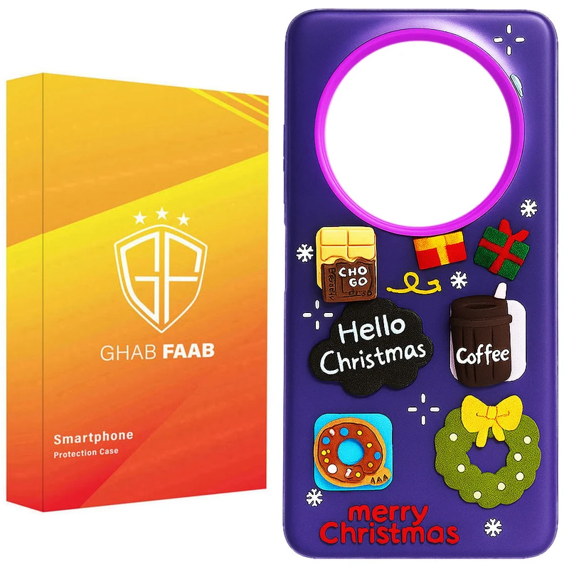 کاور قاب فاب مدل سوکول برجسته طرح دخترانه مناسب برای گوشی موبایل شیائومی Redmi 14C / A4 / Poco C75