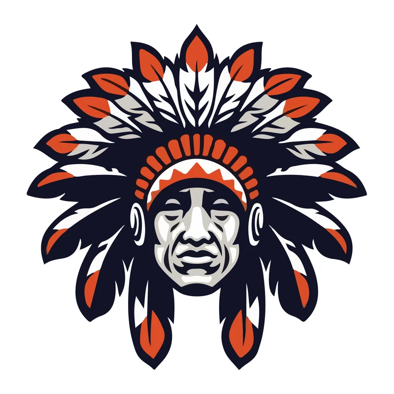 استیکر خودرو پویا مارکت طرح سرخپوست کد 549