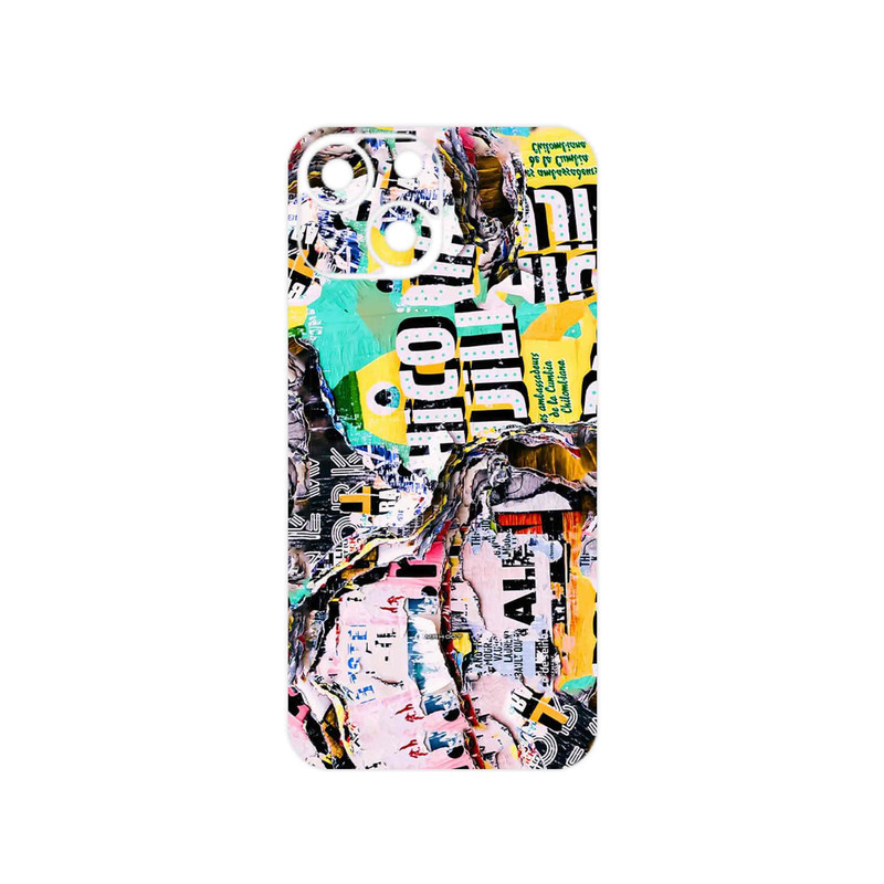 برچسب پوششی ماهوت مدل Collage of Teared Paper مناسب برای گوشی موبایل اپل iPhone 13 Mini