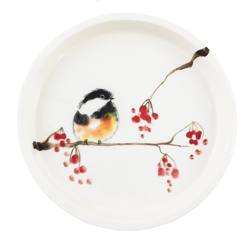 بشقاب سرامیکی طرح پرنده مدل gz14269