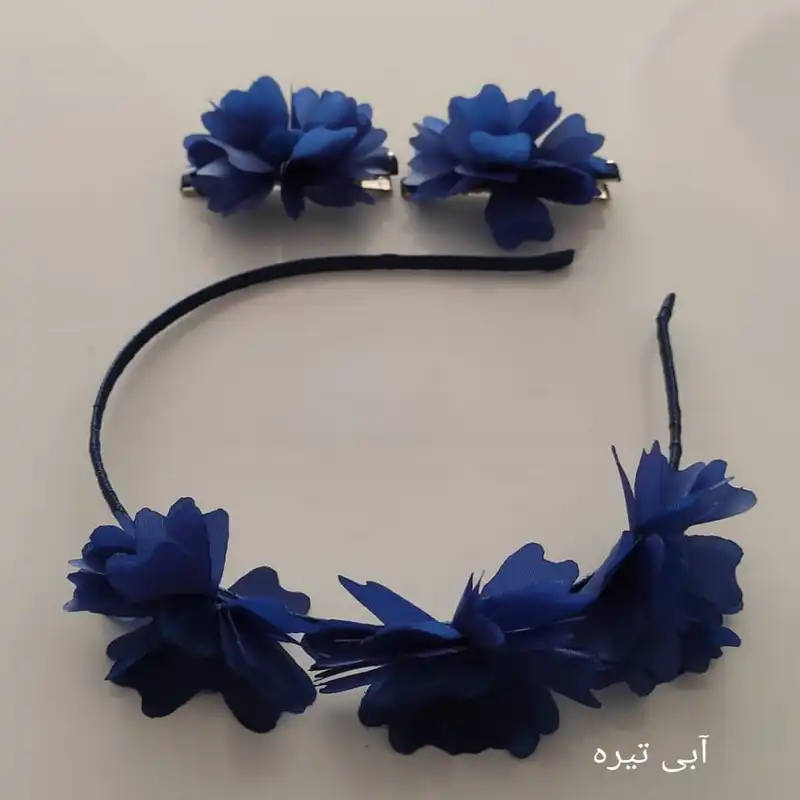 ست تل و گیره مو دخترانه مدل میخک