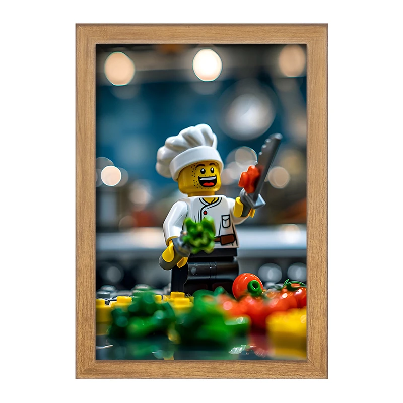 تابلو خندالو مدل لگو آشپز (Lego) کد F6548