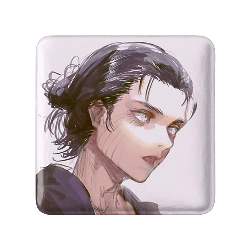 مگنت خندالو طرح ارن انیمه اتک آن تایتان Attack on Titan  مدل مربعی کد 18591
