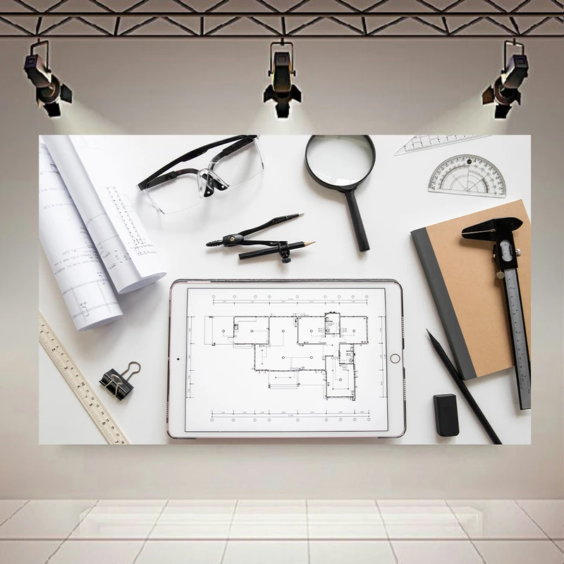 تابلو بوم طرح مخمل معماری و مهندسی مدل ساختمان (3) کد PD20114