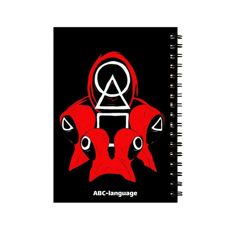 دفتر زبان 60 برگ مدل اسکویید گیم کد 587