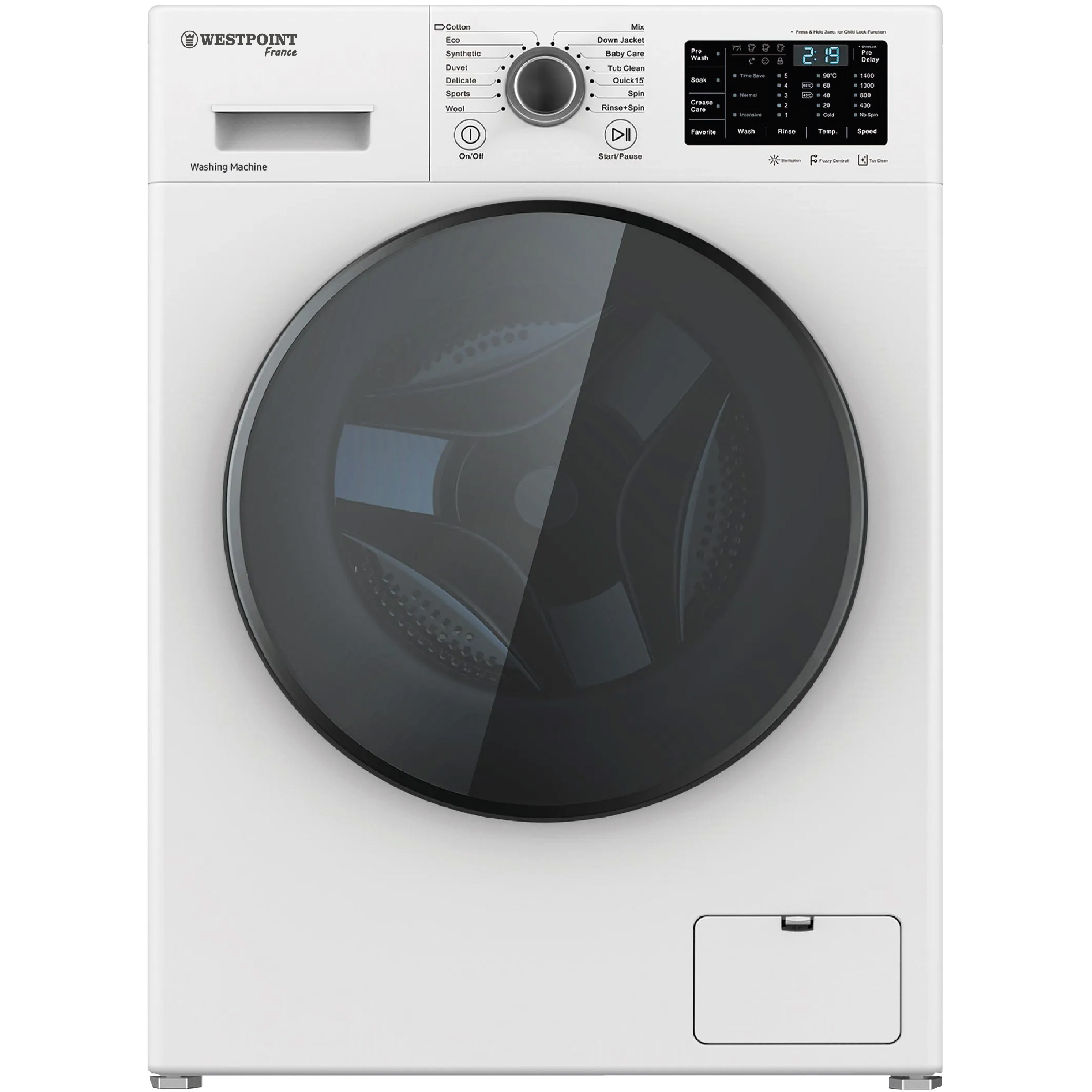 ماشین لباسشویی 9 اتوماتیک وست پوینت مدل WMSB-9144.E