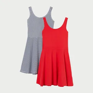 پیراهن دخترانه اچ اند ام مدل 0741253007 مجموعه 2 عددی 