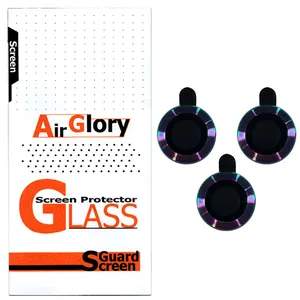 محافظ لنز دوربین ایرگلوری مدل رنگین کمانی مناسب برای گوشی موبایل اپل Iphone 11 Pro / 11 Pro Max / 12 Pro