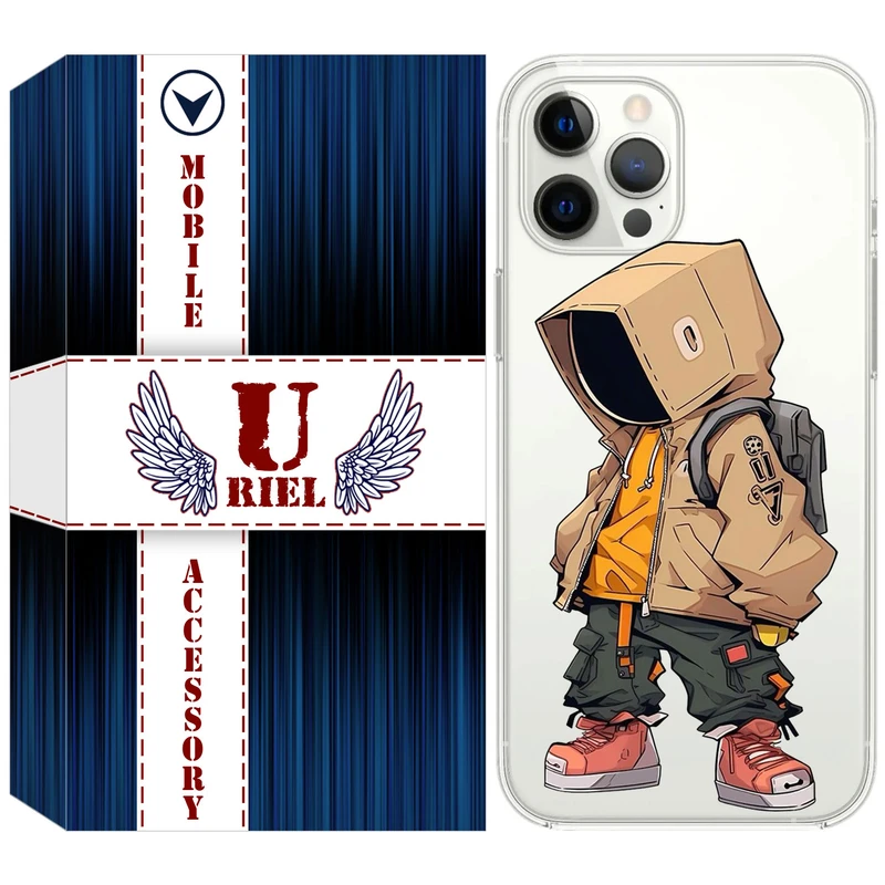 کاور یوریل مدل Clear کد 39 طرح پسر مناسب برای گوشی موبایل اپل iPhone 13 Pro Max