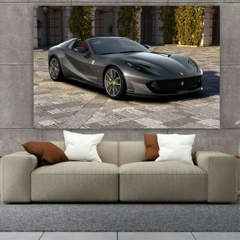 تابلو شاسی طرح ماشین مدل Ferrari 812GTS کد AR1120