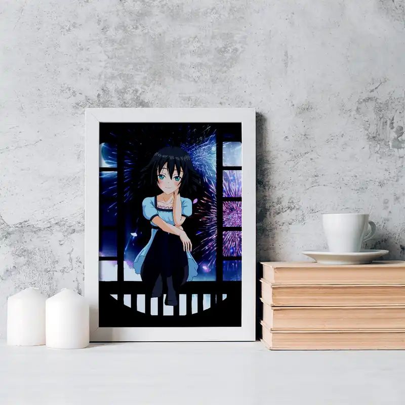 تابلو خندالو مدل مایوری شینا انیمه اشتاینز گیت کد 17480