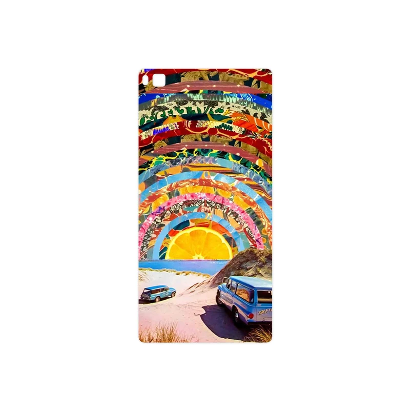 برچسب پوششی ماهوت مدل Collage of Orange Sky مناسب برای گوشی موبایل هوآوی P8
