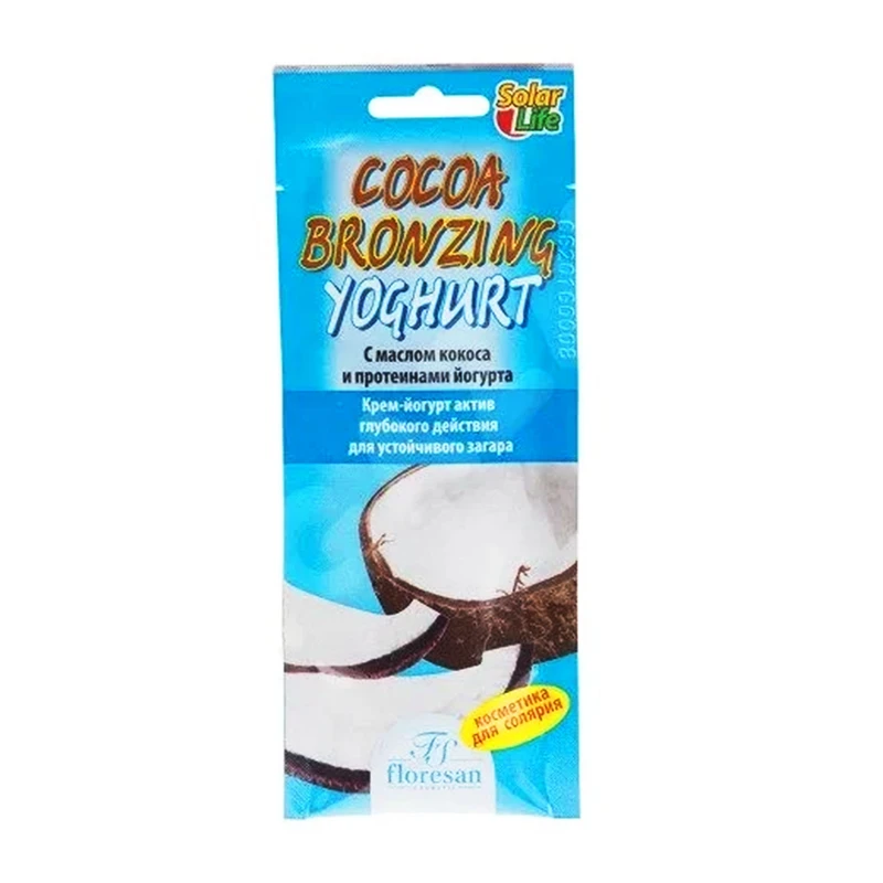 لوسیون برنزه کننده فلورسان مدل COCOA YOGHURT حجم 15 میلی لیتر بسته 60 عددی