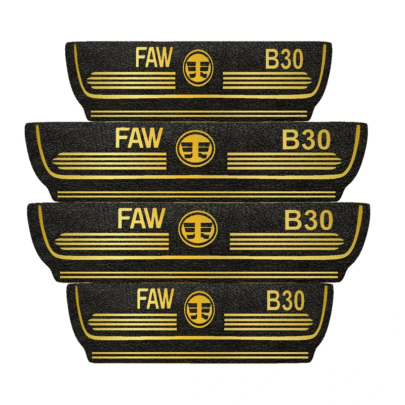 برچسب پارکابی خودرو مهدیار  طرح چرم کد pkT1076 مناسب برای بسترن FAW بسته 4 عددی