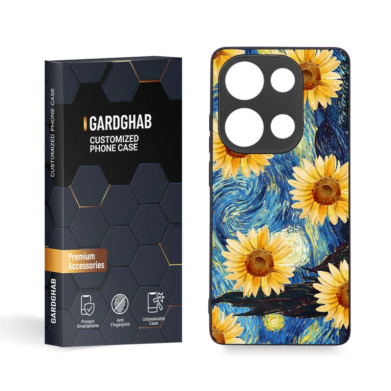 کاور گارد قاب مدل گل مناسب برای گوشی موبایل شیائومی Redmi Note 13 Pro 4G / Poco M6 Pro 4G