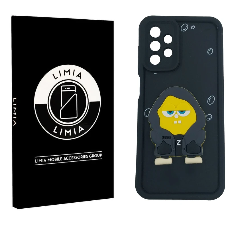 کاور لیمیا مدل سولید لنزدار طرح عروسکی برجسته مناسب برای گوشی موبایل سامسونگ Galaxy A32 4G