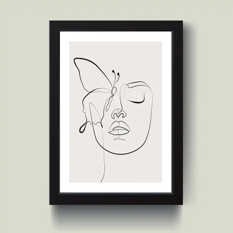 تابلو مدل مینیمال دخترانه کدS1613-b