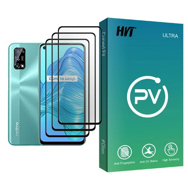 محافظ صفحه نمایش اچ وی تی مدل PV Glass MIX003 مناسب برای گوشی موبایل ریلمی V5 5G بسته سه عددی
