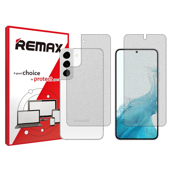 محافظ صفحه نمایش مات ریمکس مدل HyMTT مناسب برای گوشی موبایل سامسونگ Galaxy S22 5G به همراه محافظ پشت گوشی