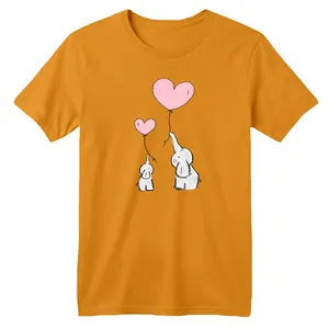 تی‌شرت آستین کوتاه لانگ بچگانه مدل فیل های کوچولو