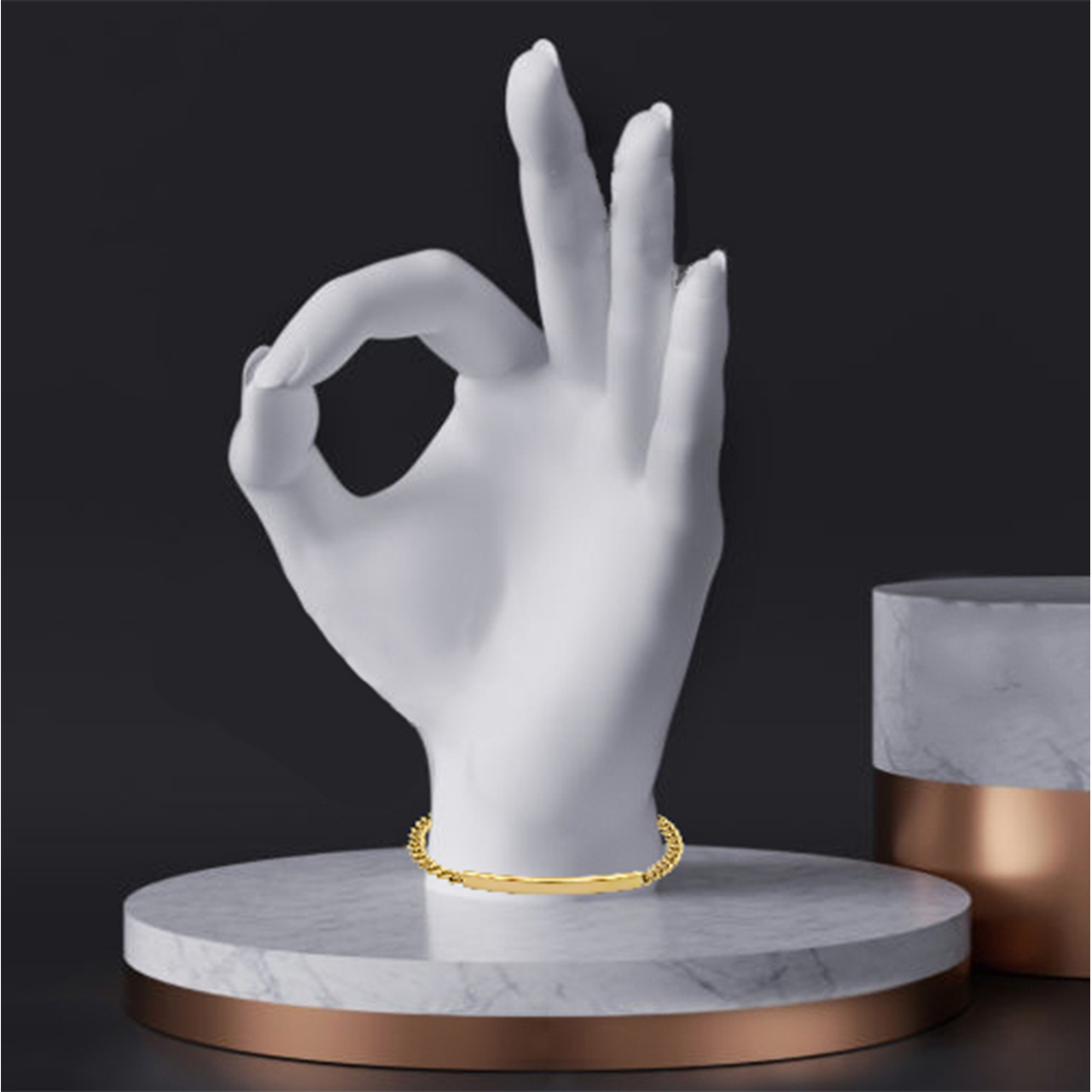دستبند طلا 18 عیار زنانه کاپانی مدل KB018 -  - 7
