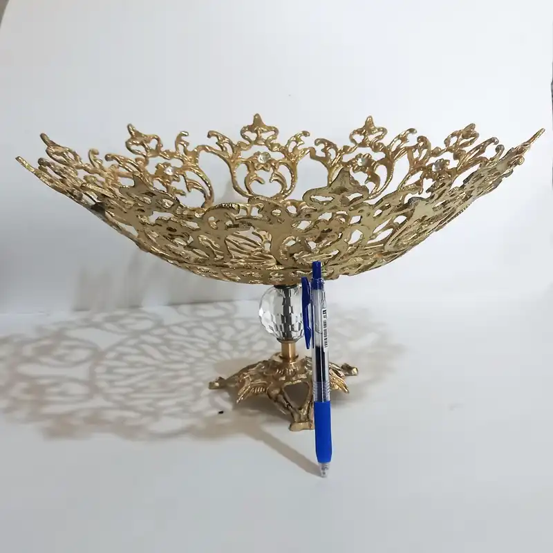 میوه خوری برنجی مدل نیلوفر کد 1400