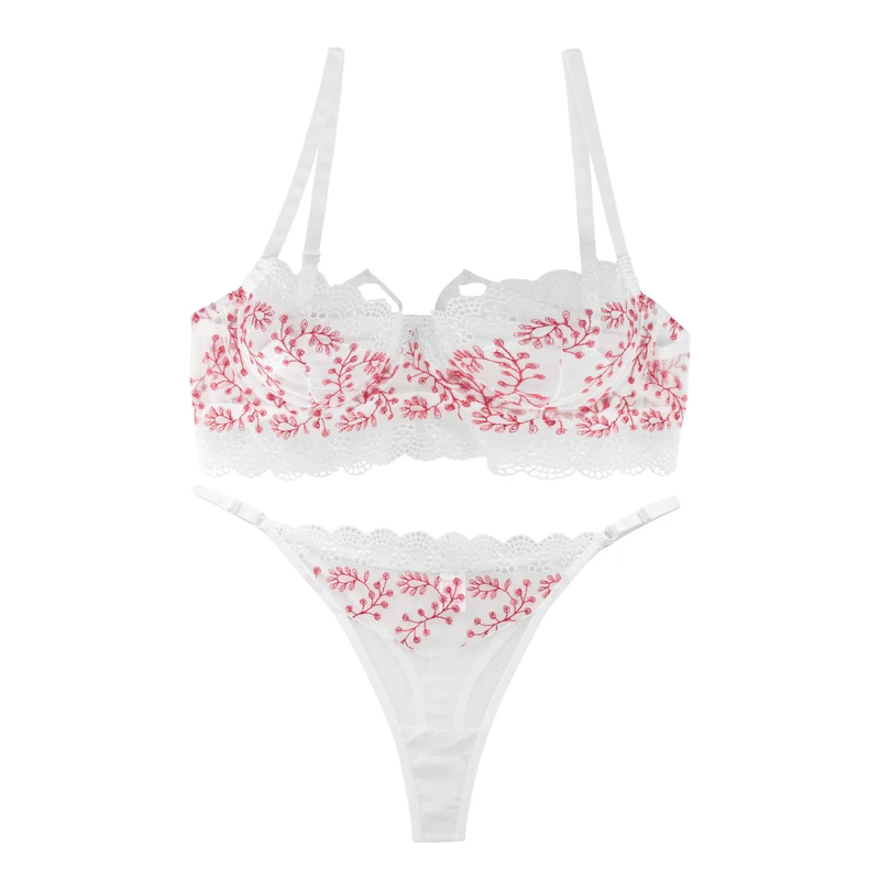 ست شورت و سوتین زنانه برتا مدل فنردار توری کد 4080WR