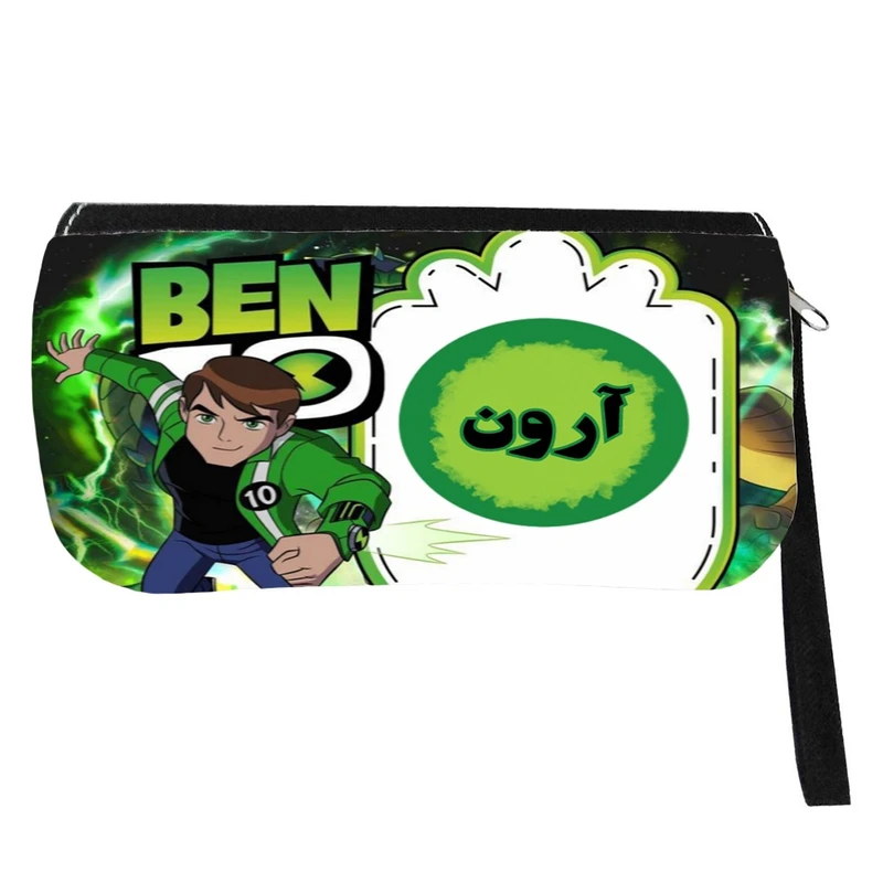 جامدادی پاد آفرین مدل اسم شخصی طرح بن تن Ben 10 اسم آرون کد p1037