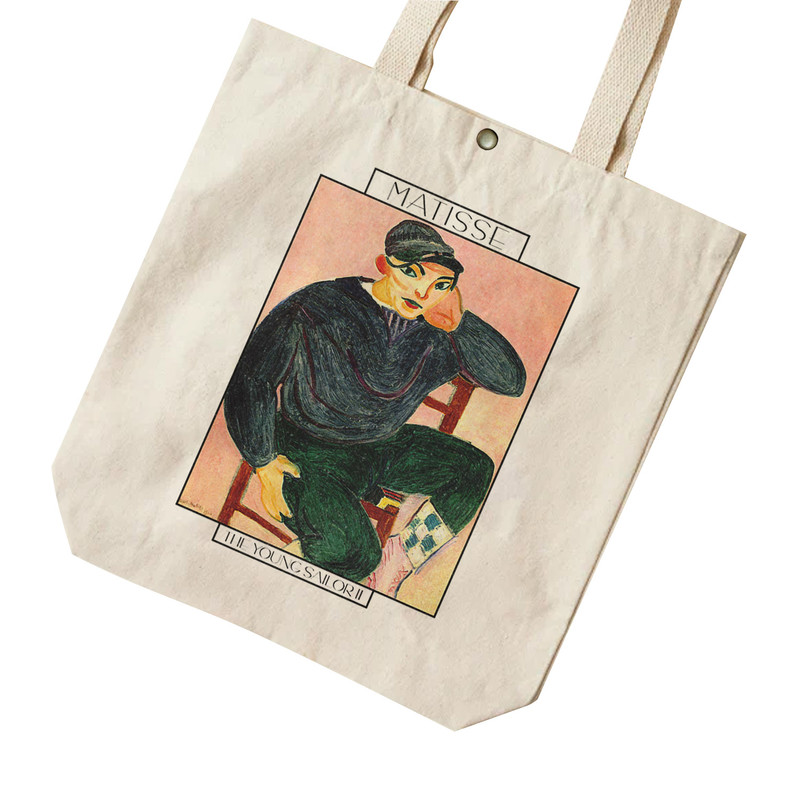 ساک خرید ترمه طراحان ایده مدل ملوان جوان از ماتیس کد art0688 - L