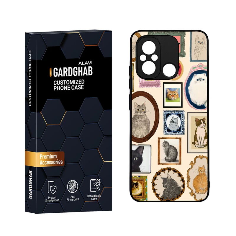 کاور گارد قاب مدل دورژله ای فانتزی مناسب برای گوشی موبایل شیائومی Poco C55 / Redmi 12c