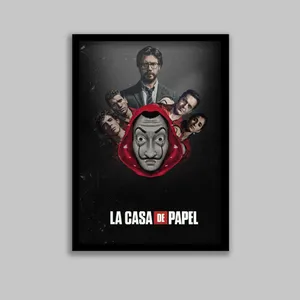 تابلو مدل سریال خانه کاغذی Money Heist کد LA-G10644-2