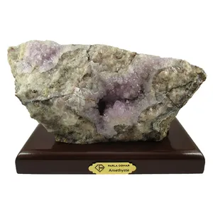 سنگ راف آمیتیست پارلا گوهر کد 5357