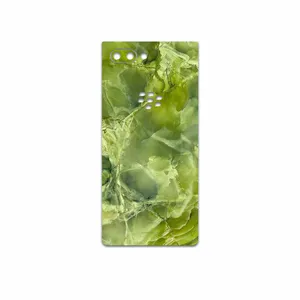 MAHOOT Green Crystal Marble Cover Sticker for BlackBerry Key 2