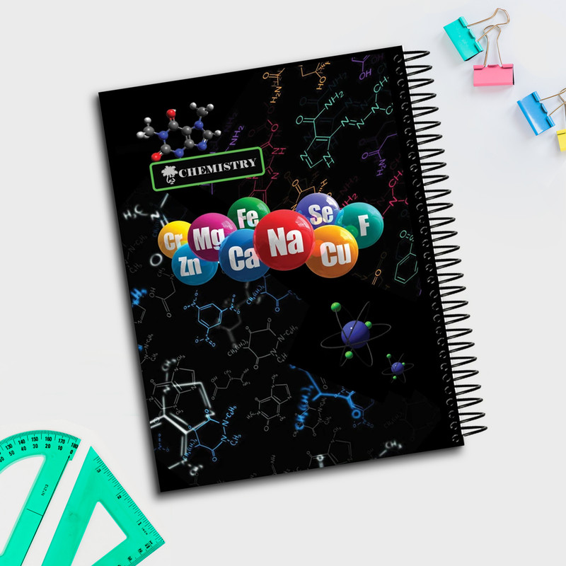 دفتر مشق 100 برگ تیما مدل شیمی