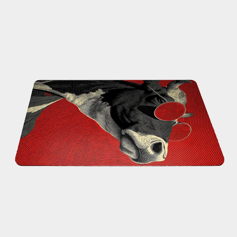 ماوس پد طرح گاو سایز 24x37 سانتی متر