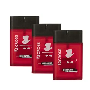 عطر جیبی مردانه کراس مدل Bilonaire حجم 45 میلی لیتر بسته 3 عددی