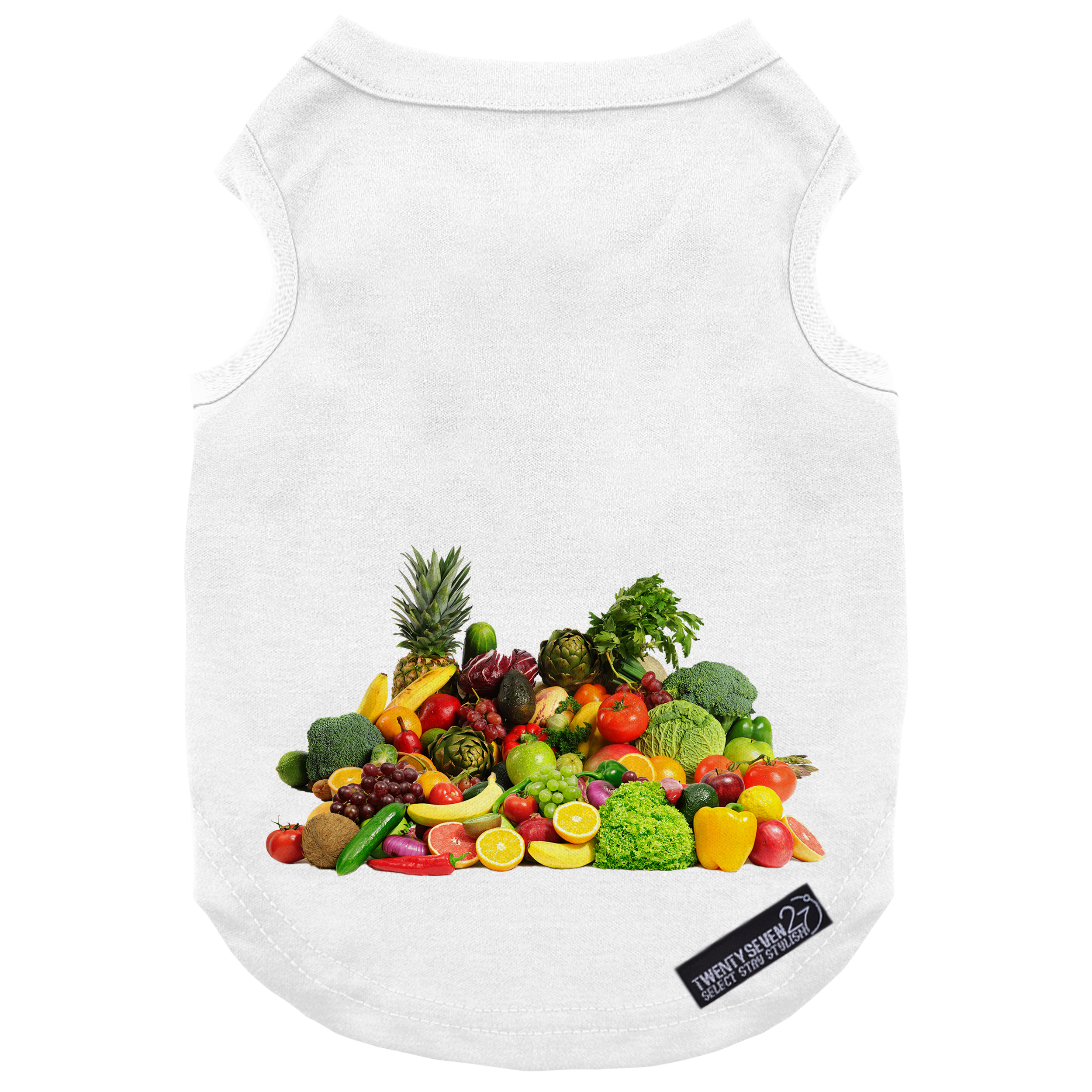 لباس سگ و گربه 27 طرح Fruit Vegetable کد MH928 سایز L