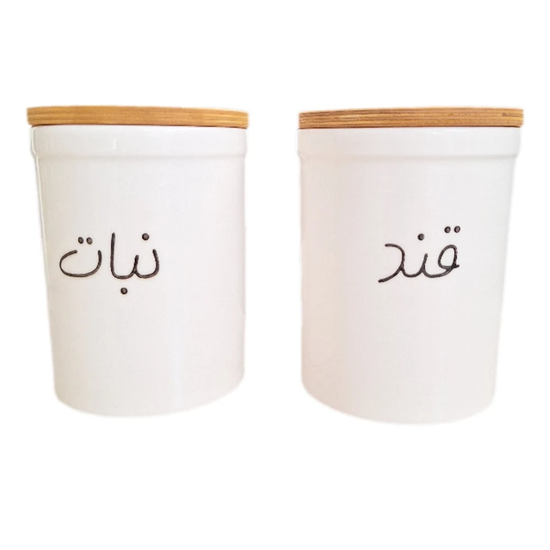 بانکه مدل استوانه قند و نبات بسته 2 عددی