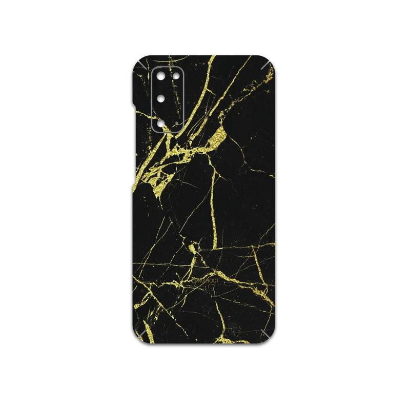 برچسب پوششی ماهوت مدل Graphite-Gold-Marble مناسب برای گوشی موبایل سامسونگ Galaxy S20