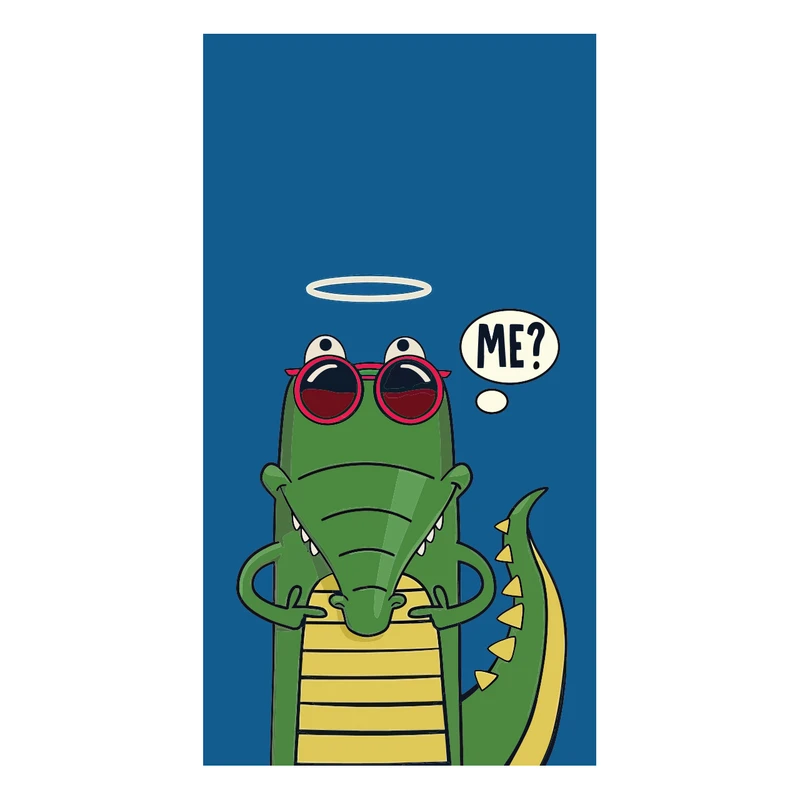 برچسب لپ تاپ پویا مارکت طرح تمساح کد 3117