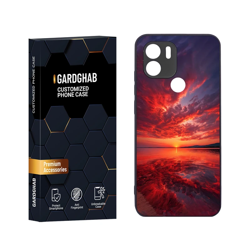 کاور گارد قاب مدل دور ژله ای منظره و طبیعت مناسب برای گوشی موبایل شیائومی Redmi A1 Plus / A2 Plus / Poco C50 / Poco C51