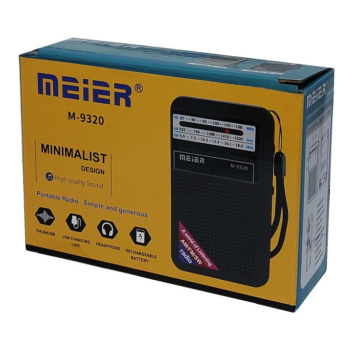 رادیو FM، AM، SW مییر مدل M-9320 دارای خروجی هدفون