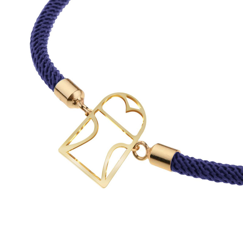 دستبند طلا 18 عیار زنانه مدوپد مدل جغد کد D15-10200