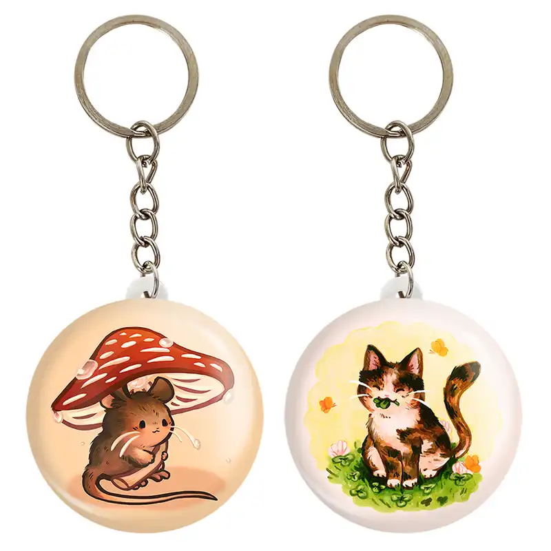 جاکلیدی عالیخان مدل گربه و موش حیوانات بامزه کد 2105021049 مجموعه 2 عددی