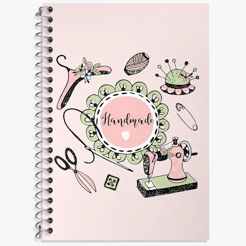 دفتر لغت 50 برگ خندالو طرح خیاطی کد N2030