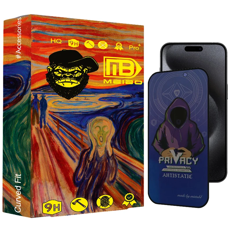 محافظ صفحه نمایش حریم شخصی میبو مدل Antistatic Celesta 007 مناسب برای گوشی موبایل اپل IPhone 15 pro max