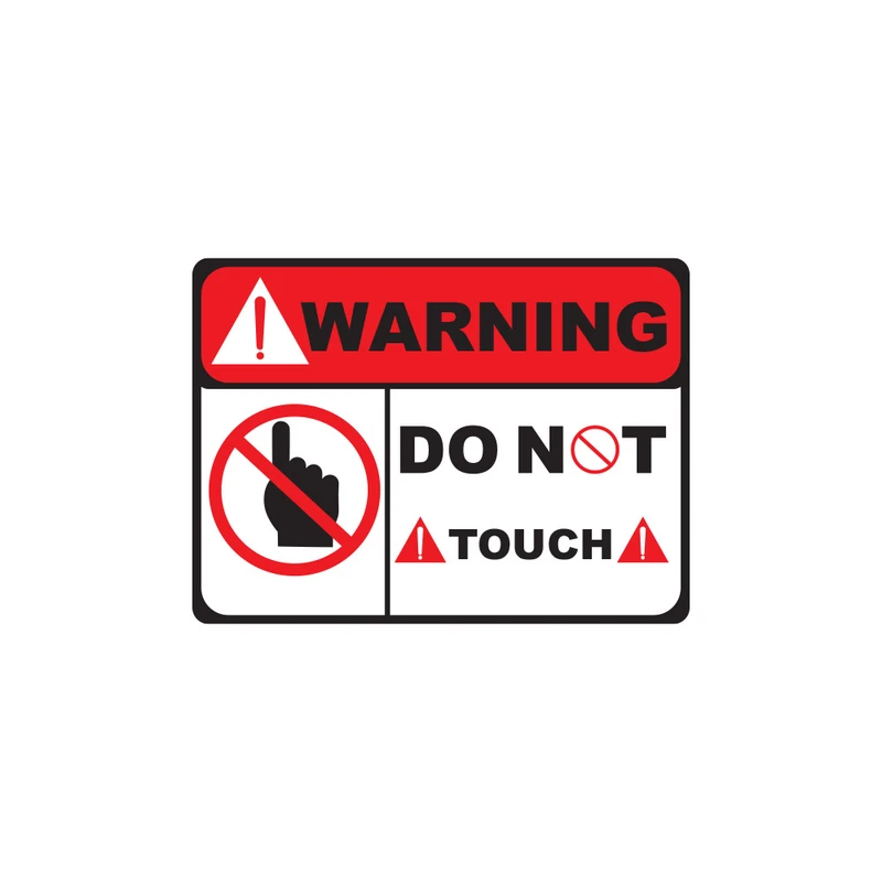 استیکر لپ تاپ گراسیپا طرح TOUCH مدل L-103