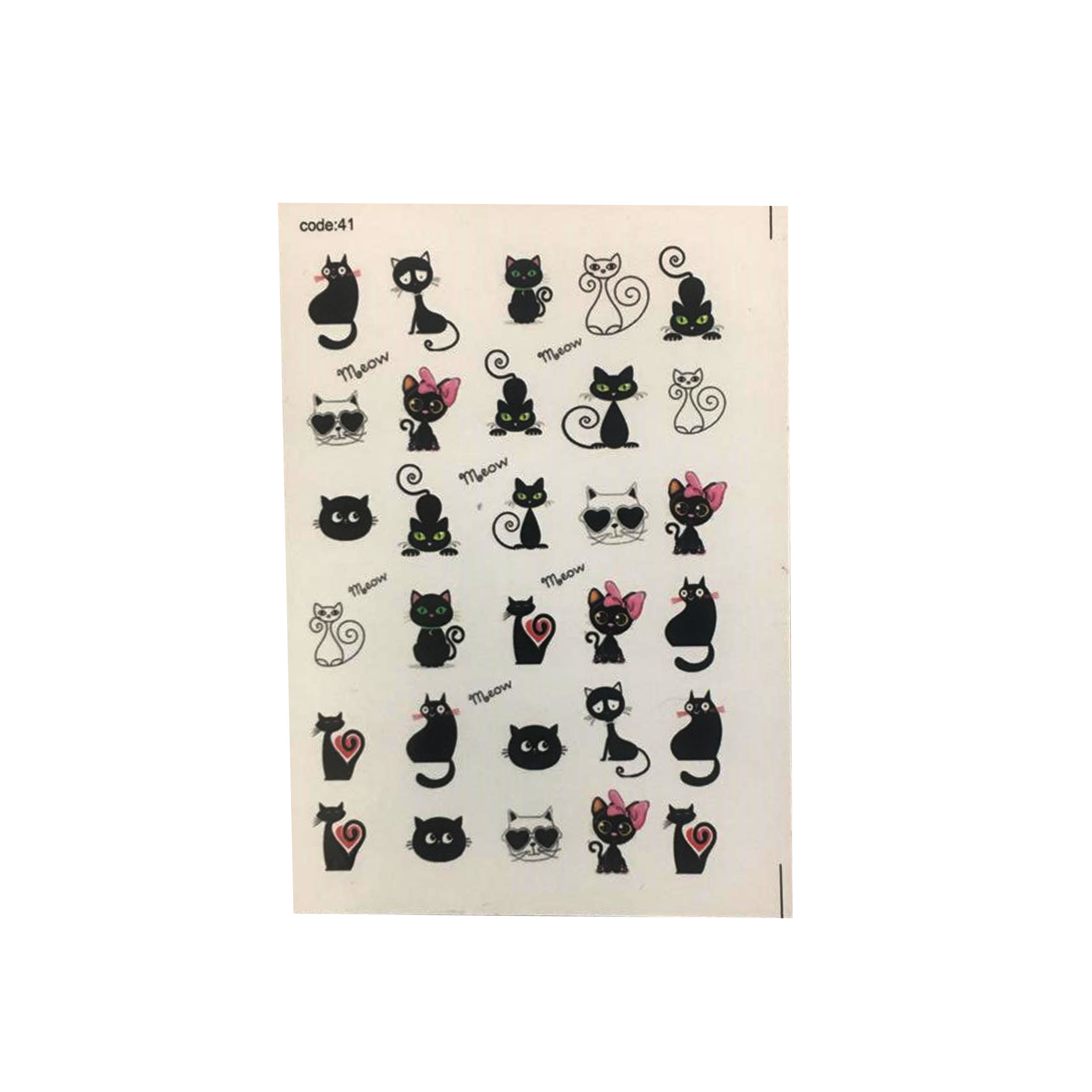 برچسب لنز ناخن مدل C-41