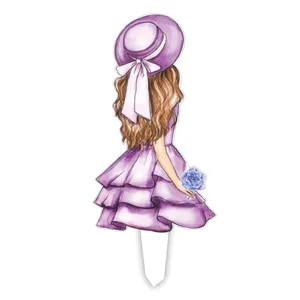 تاپر تزیین کیک مدل دختر کد 00B